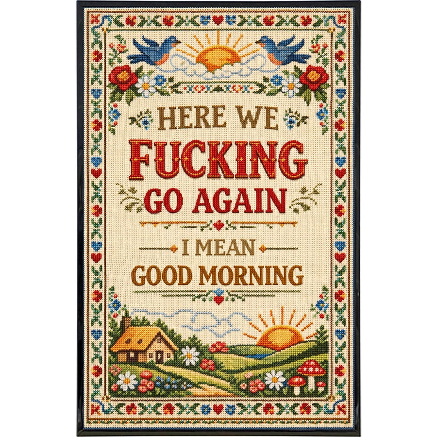 Here We F--king Go Again Print