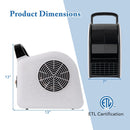 High Velocity Blower Fan Utility Air Mover with 3 Speeds and 185° Pivoting Head