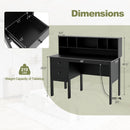 48 Inch Computer Desk with Drawers Power Outlets