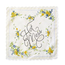 Hot Mess Hankie Retro Floral Print Cotton Handkerchief