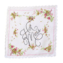 Hot Mess Hankie Retro Floral Print Cotton Handkerchief