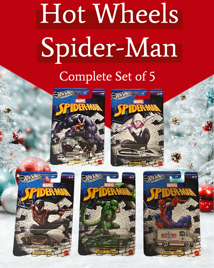 Hot Wheels - Silver Series - Spider-Man complete set of 5 (2026)