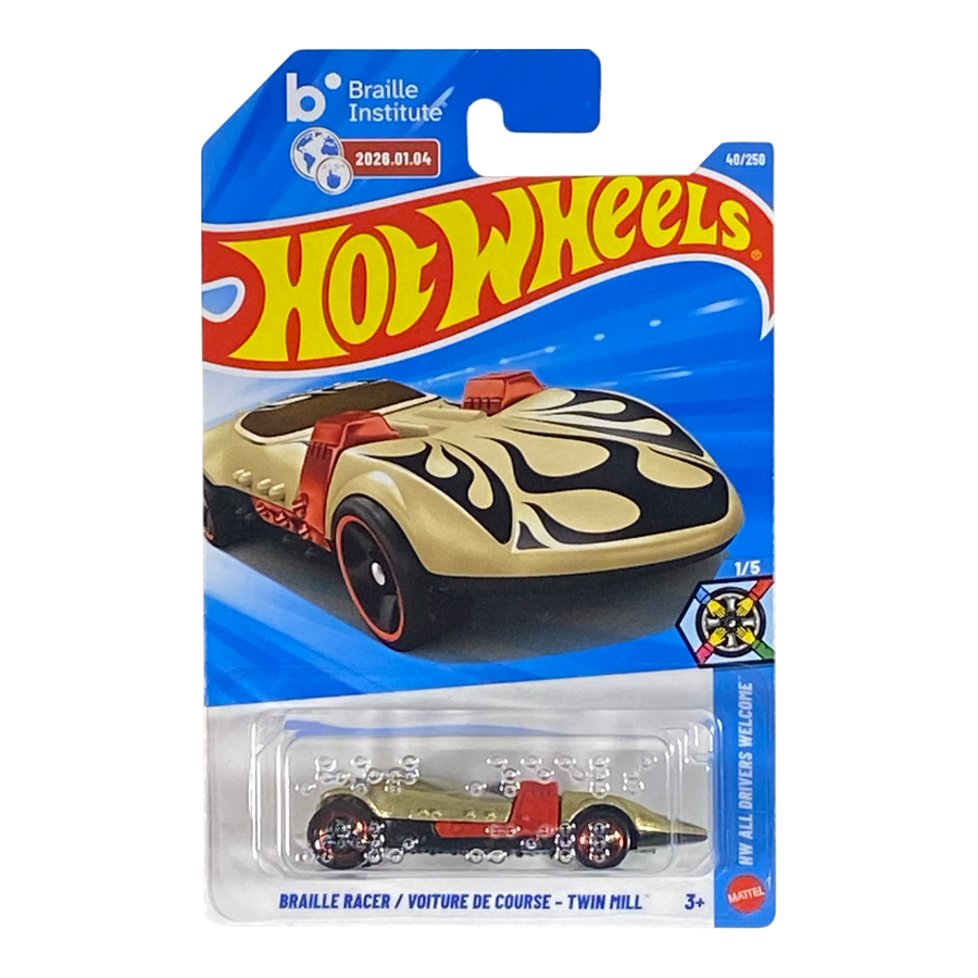 Hot Wheels Braille Racer - Twin Mill - HW All Drivers Welcome Series 1/5