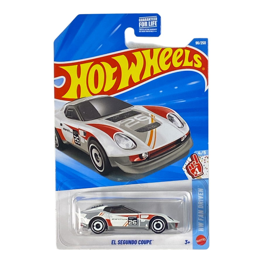 White Hot Wheels El Segundo Coupe HW Fan Driven
