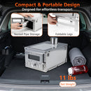 Portable Wood Burning Tent Stove with 7 Chimney Pipes