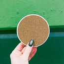 Houndstooth & Flower Ceramic Coaster Set of 4