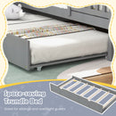 Twin Size Bed Frame House Bed with Trundle and 82 Inch Tall Roof