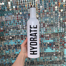 Hydrate Stainless Steel Water or Wine Bottle in White | Holds an Entire Bottle of Wine | 25oz