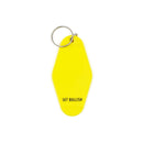 I Have a PhD in Awesome Yellow Motel Style Keychain