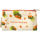 I Love You Berry Much and Have A Zest For Life Fruit Pouches | Food Safe | 7" x 3.50" | Set of 2