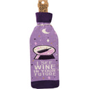 I See Wine In Your Future Knit Bottle Sock in Purple | Reusable Gift Bag for Gifting Wine