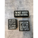 I Was Hoping for a Battle of Wits Mini Box Sign | Snarky Home Decor in Wood