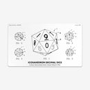 Icosahedron Decimal Dice Playmat