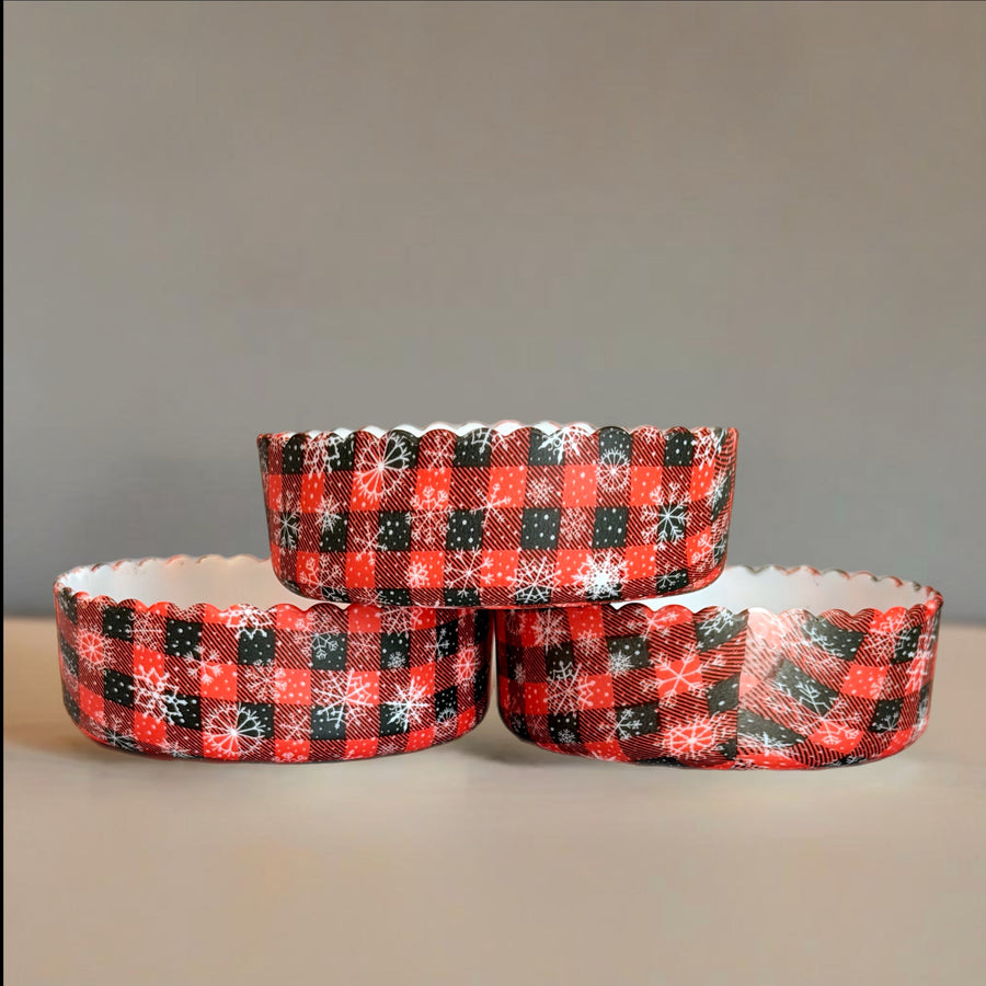 Buffalo Plaid 3.25” Scalloped Shorty  Boot