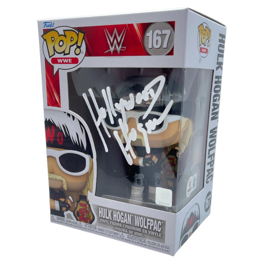 Hollywood Hogan signed WWE Funko POP Figure #167 (w/ Beckett)