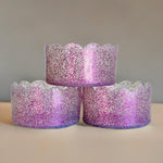Purple Glitter Scalloped Tumbler Boot