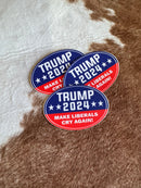 Make Liberals Cry Again Trump 2024 Stickers