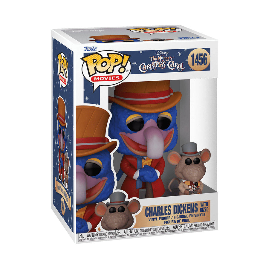 Funko Pop Movies Disney The Muppet Christmas Carol Charles Dickens With Rizzo 1456