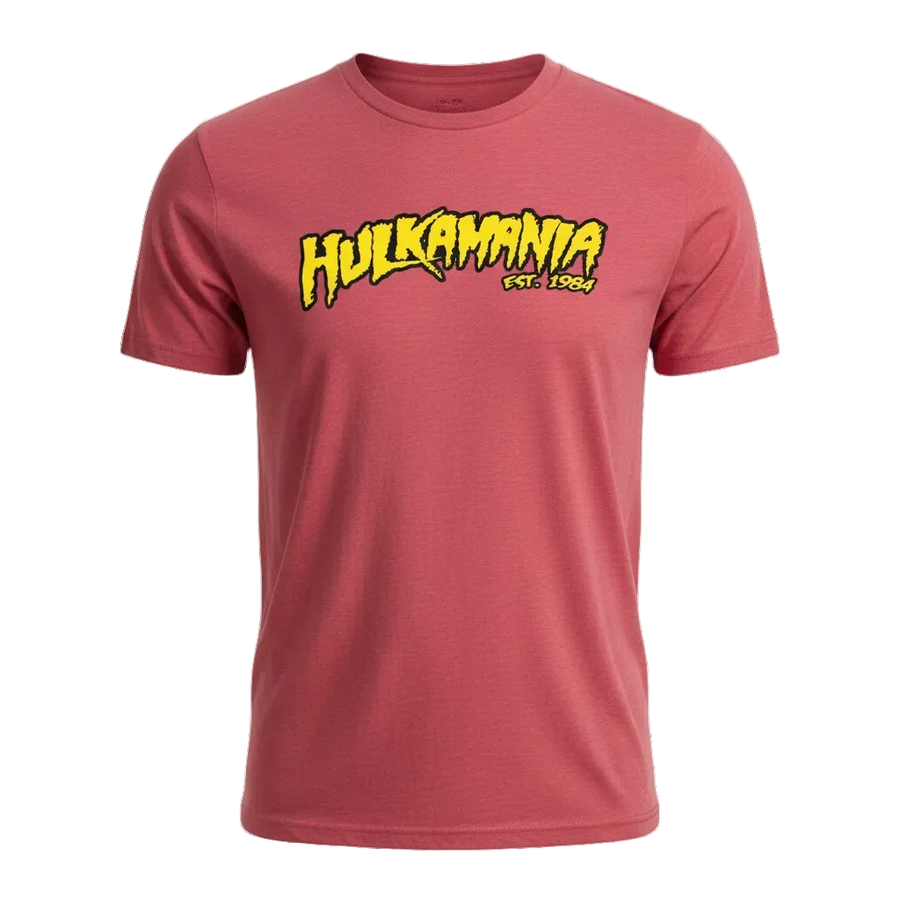 Soft Red Hulkamania Adult T-Shirt
