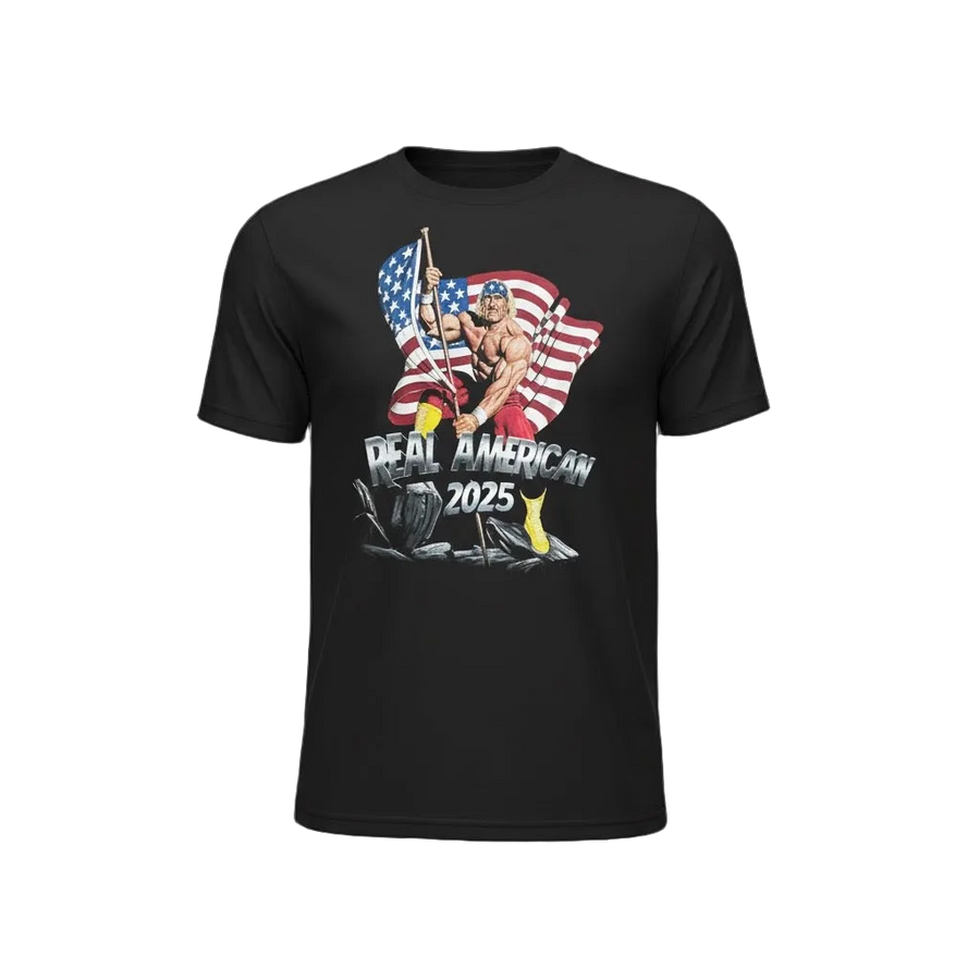 Black Real American Victory Adult T-Shirt