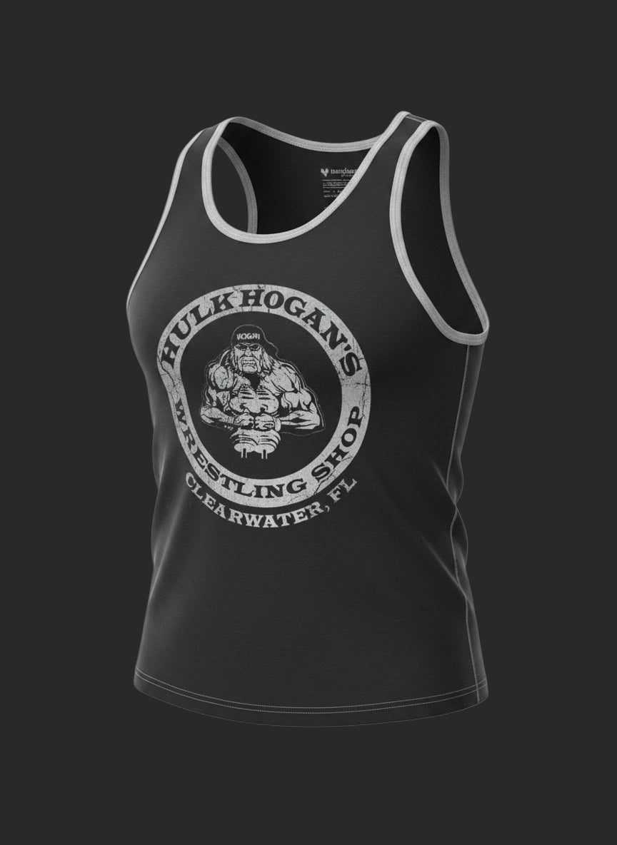 Mens Black HBS Reflective Tank Top