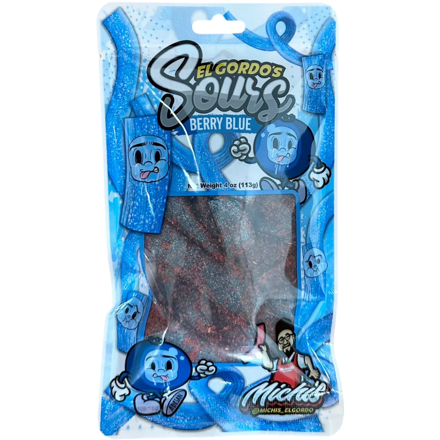 El Gordos Sours Berry Blue 113g