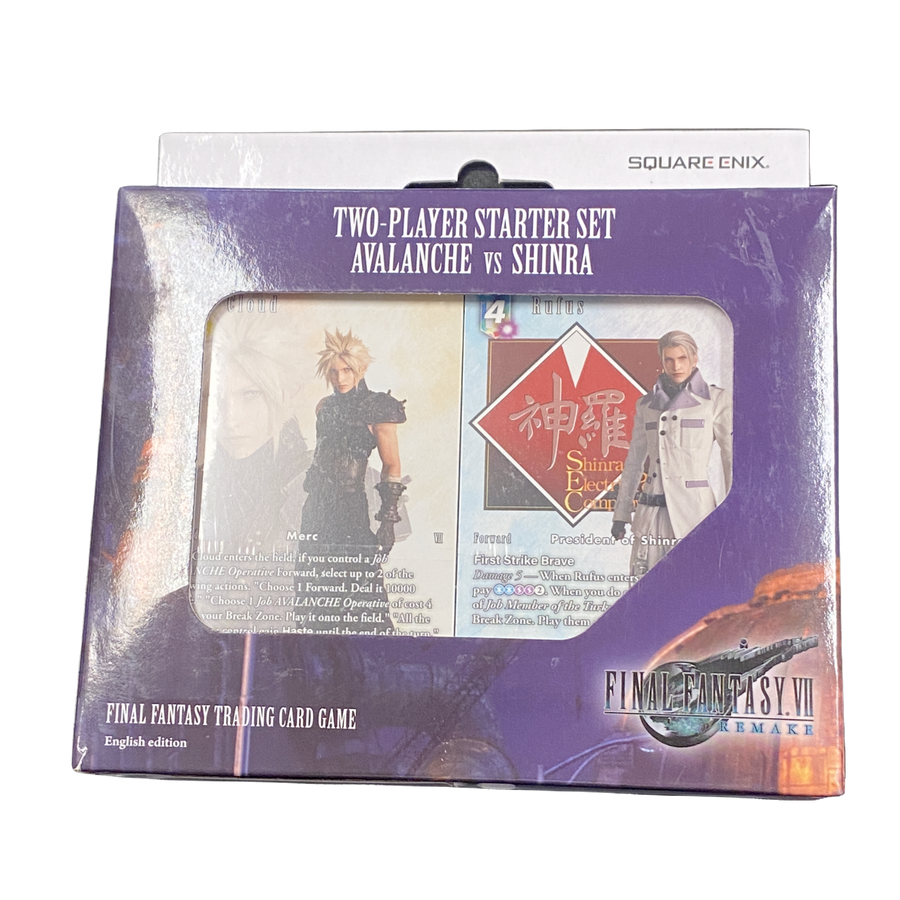 Two-Player Starter Set: Avalanche Vs. Shinra | FFTCG | New