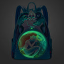 Disney Parks The Little Mermaid 35th Anniversary Glow-in-the-Dark Loungefly Mini Backpack