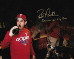 Rob Thomson NL Champs Locker Room Philadelphia Phillies Autographed 16x20 Photo (Dancing on my Own)