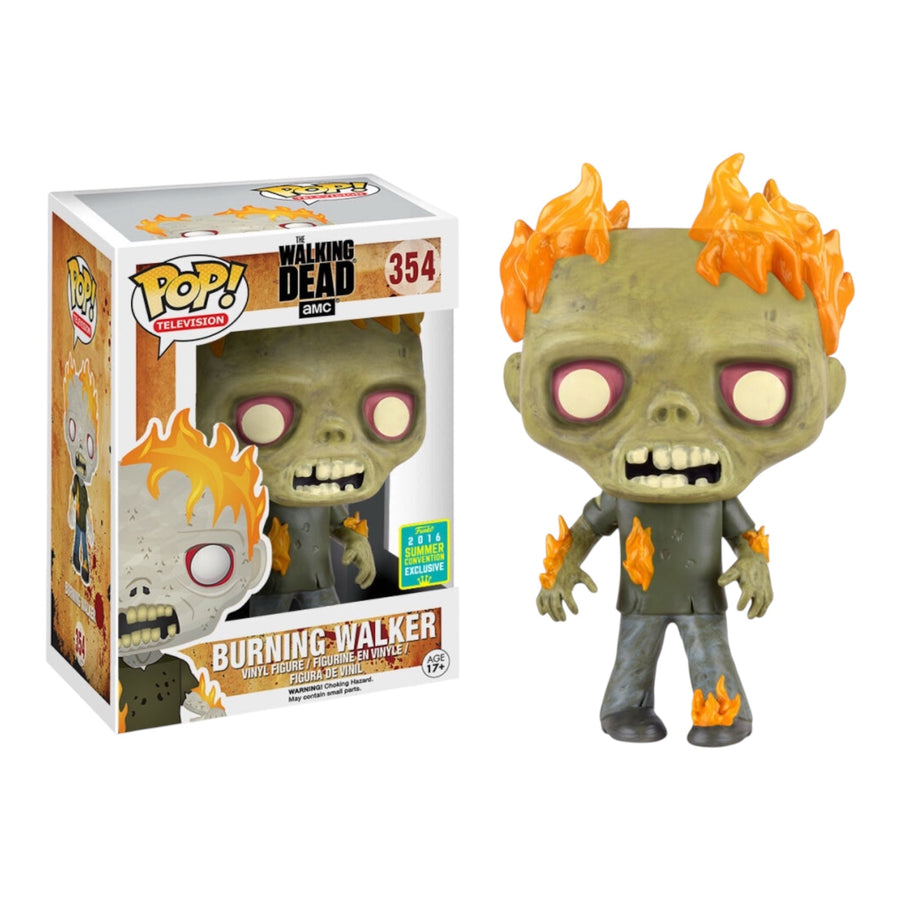 Funko POP! Television: The Walking Dead - Burning Walker 354 )FUNKO 2016 SUMMER CONVENTION EXCLUSIVE)