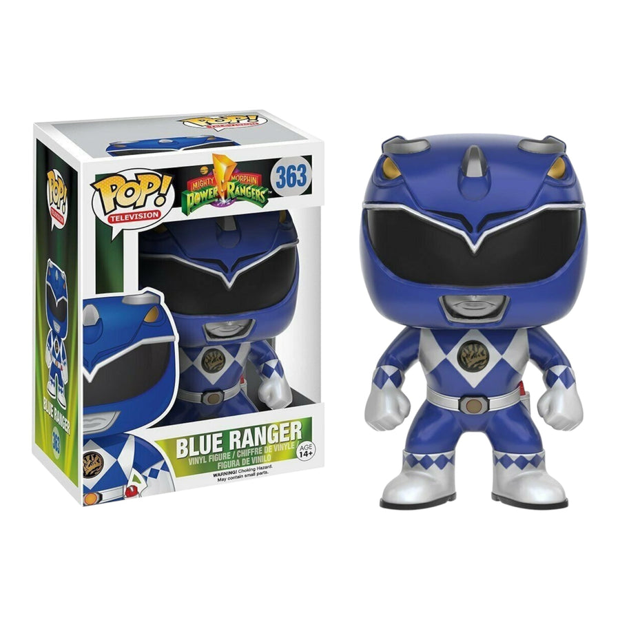 Funko POP! Television: Mighty Morphin Power Rangers - Blue Ranger 363 (Only at GameStop) (Box Damage)
