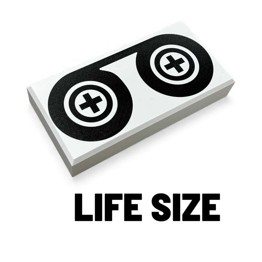 Life-Size 90s Black Tape Reels Tile / Cosplay