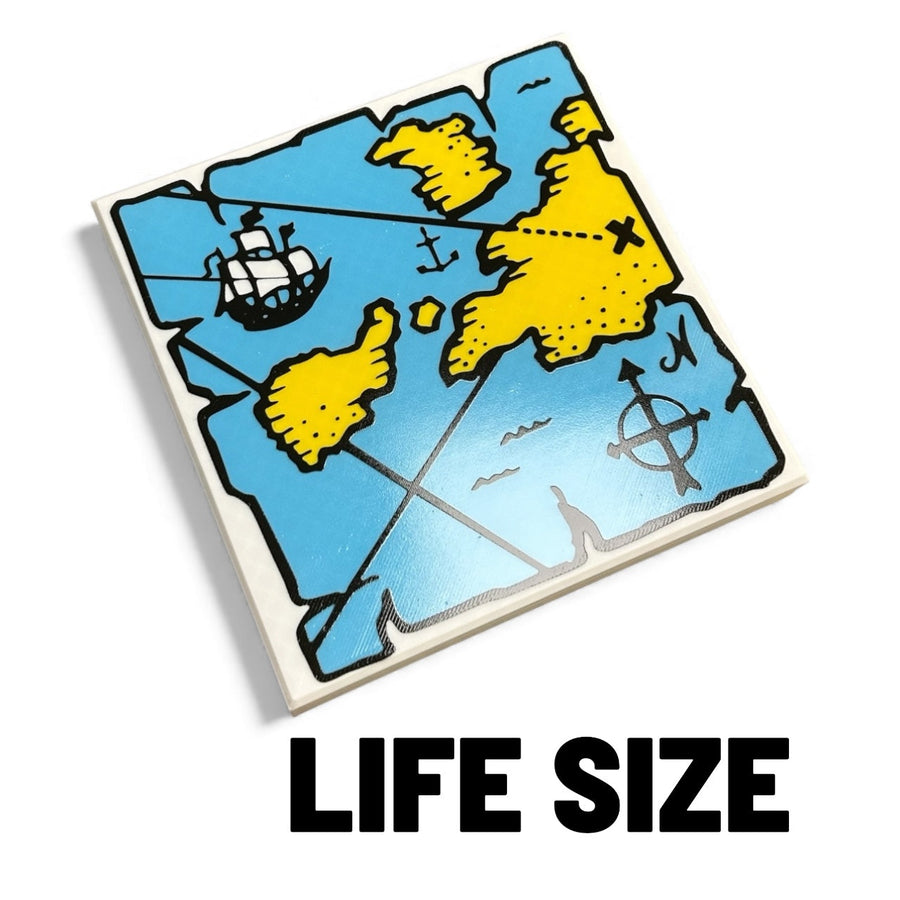 Life-Size 90s Pirate Map Tile / Cosplay