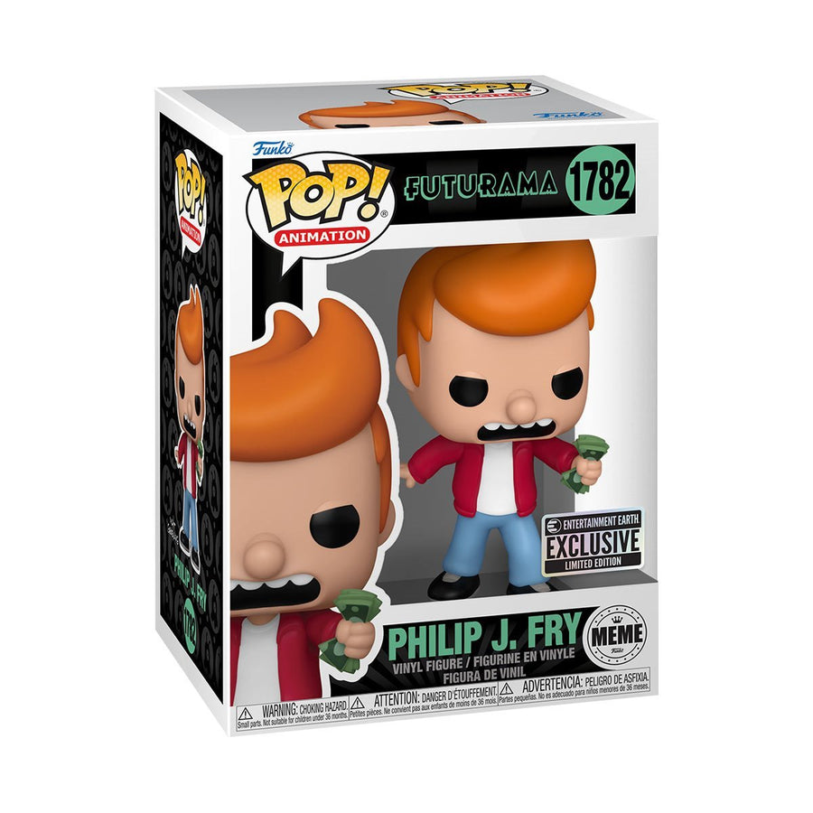 Funko POP! Animation: Futurama: Philip J. Fry 1782 (Entertainment Earth Exclusive)