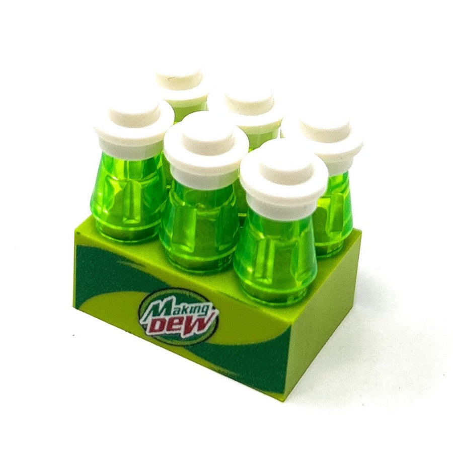 Custom 6-Pack of Making Dew Soda fabriqué à l'aide de pièces LEGO - B3 Customs