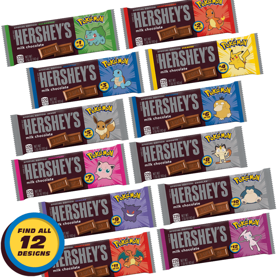 HERSHEY'S Milk Chocolate Pokémon Special Edition Candy Bar (43g)