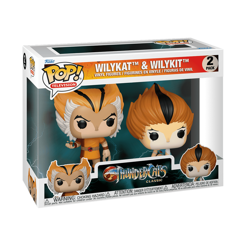 Funko POP! Television: Thundercats Classic - Wilykat & Wilykit 2 Pack