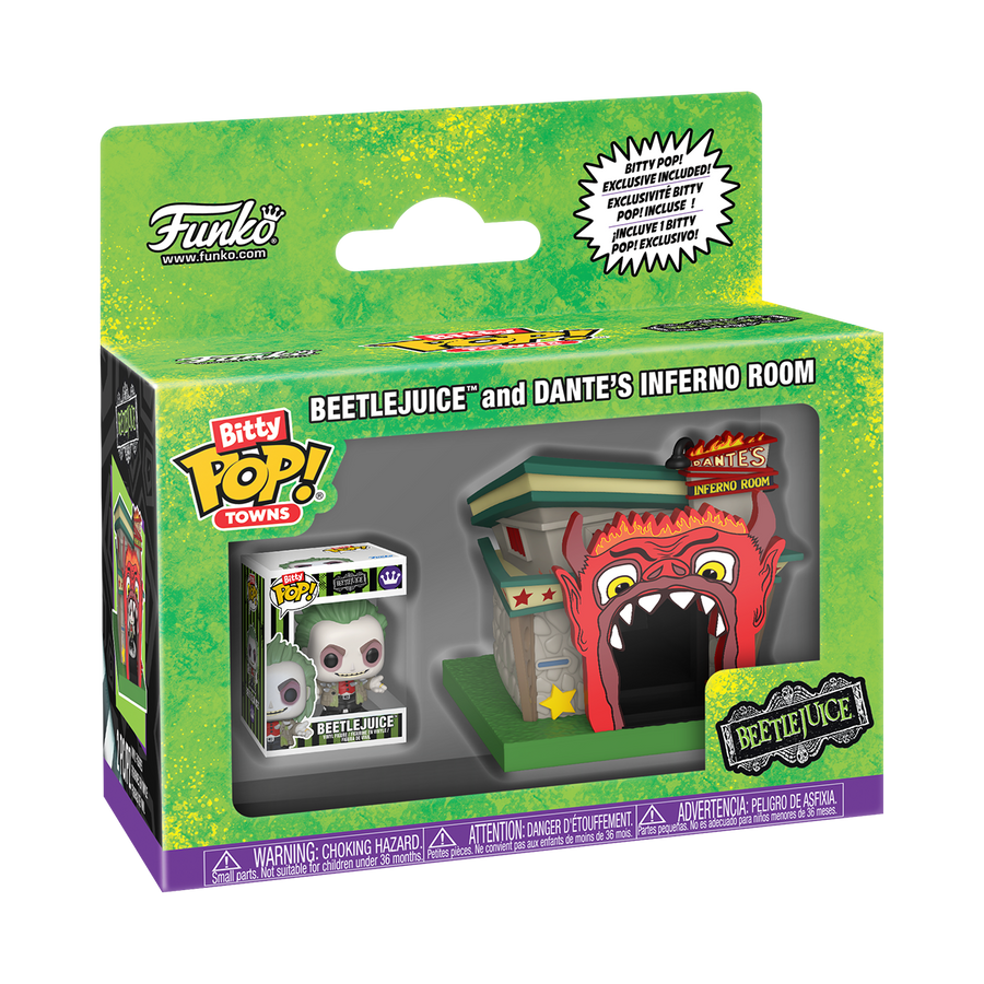 Funko POP! Bitty Towns: Beetlejuice and Dante’s Inferno Room