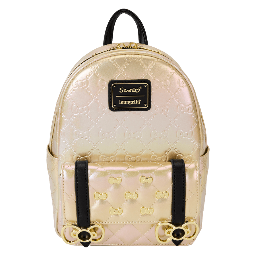 Loungefly Limited Edition Hello Kitty 50th Anniversary Gold Mini Backpack