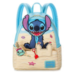 Disney Parks Summer Stitch Beach Sandcastle Loungefly Mini Backpack Lilo & Stitch