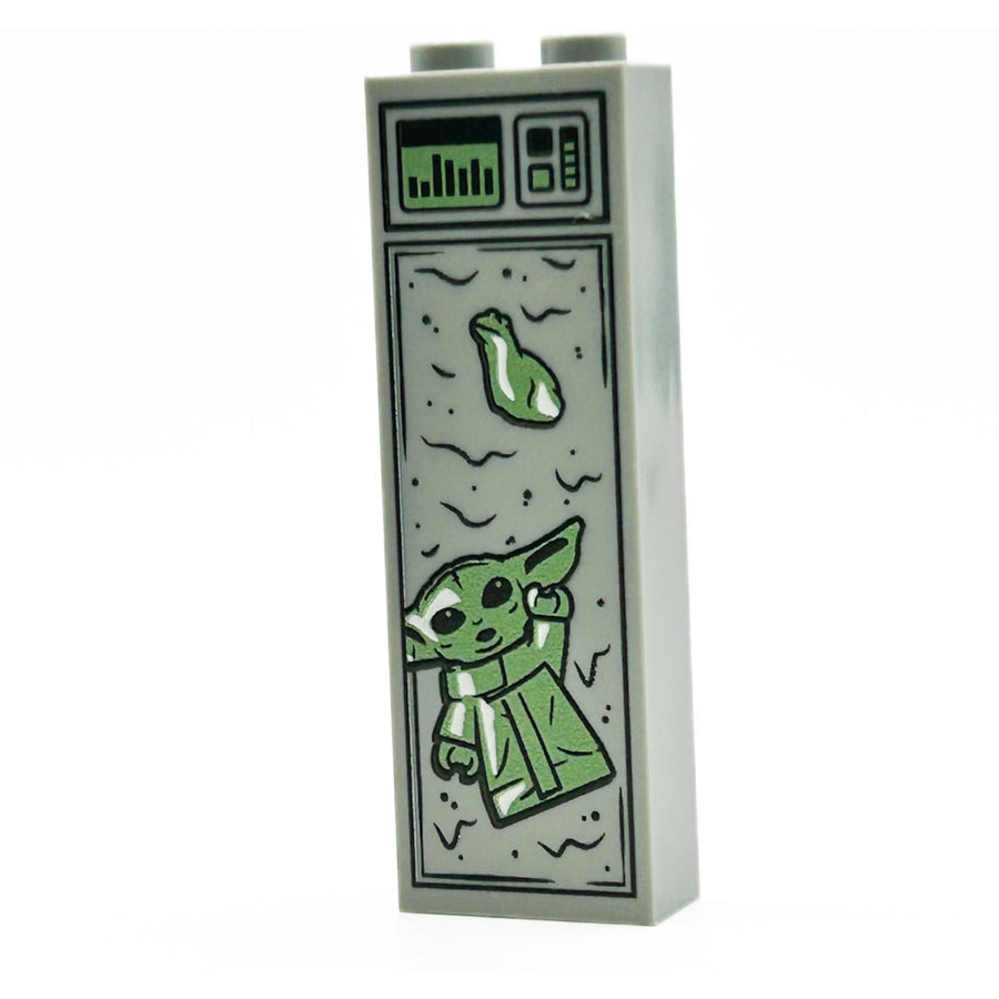 Baby Yoda in Carbonite (1x2x5 Brick)