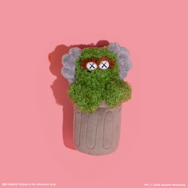 KAWS Water Parade x Sesame Street - Oscar Plush Keychain