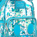 Disney Loungefly Mickey Mouse Icon Clear Blue Mini Backpack
