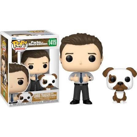 Funko POP! Television: Parks and Recreation - Chris Traeger with Champion 1415