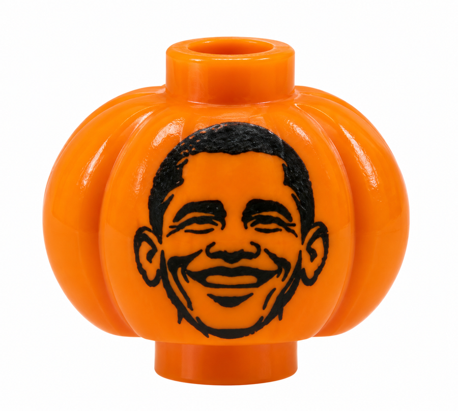 Obamakin Jack-o-lantern
