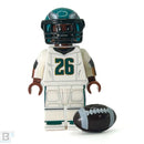 #26 RB Barkley Eagles Football Player Minifig made using LEGO parts - B3 Customs