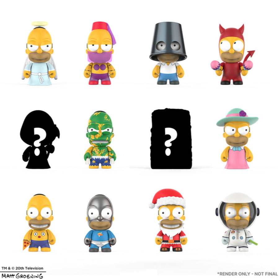 Kidrobot x The Simpsons Many Faces of Homer Blind Box Mini Figure Series