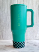 Clear Checkers Tumbler Boot -fits 20-40oz New!
