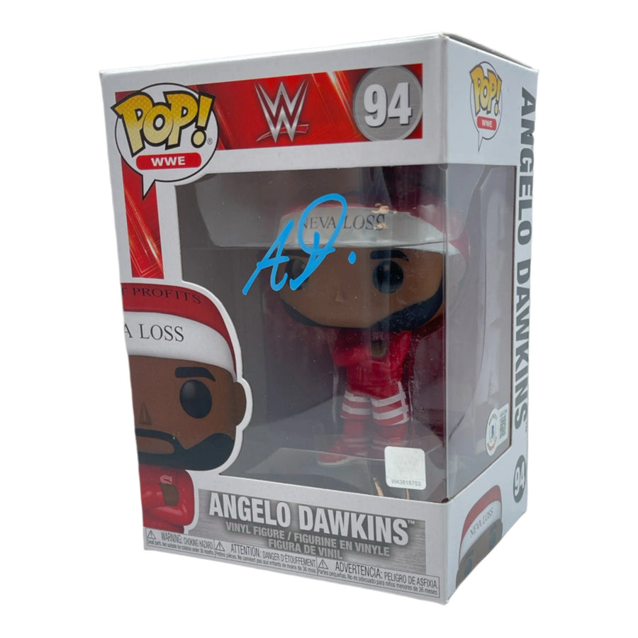 Angelo Dawkins signed WWE Funko POP Figure #94 (w/ Beckett)