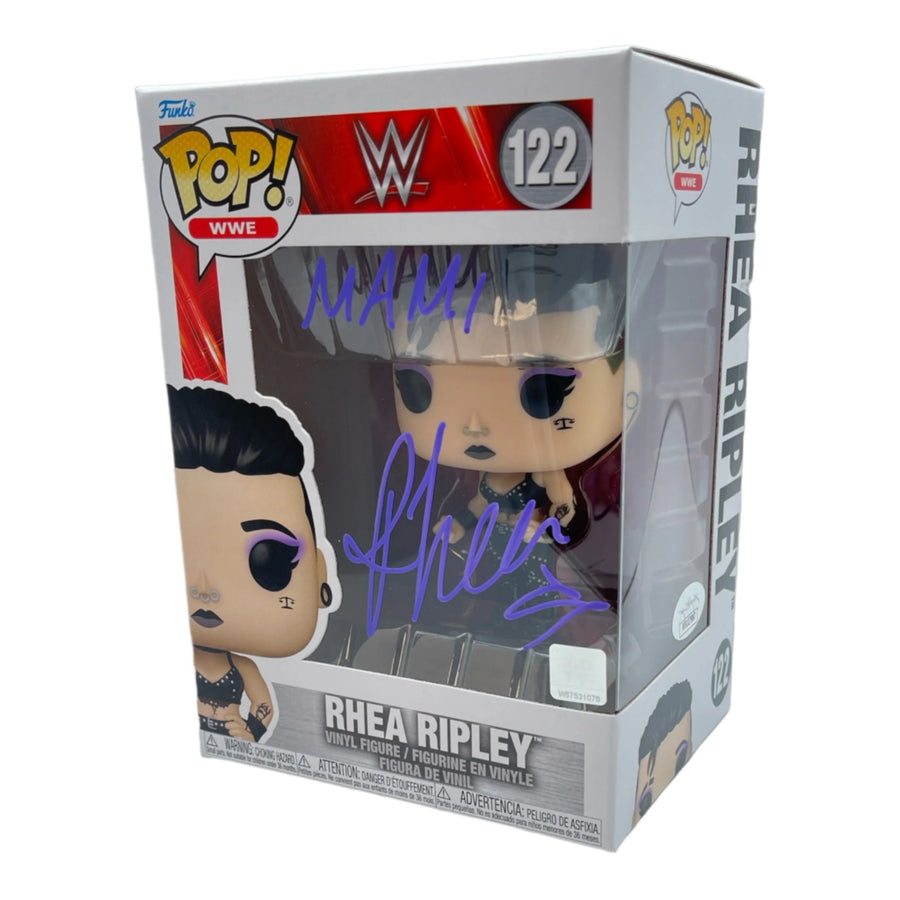 Rhea Ripley signed WWE Funko POP Figure #122 (w/ JSA)